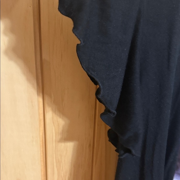 first love, Black Ruffle Sleeve Graphic Top - Picture 4 of 4